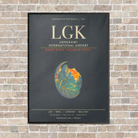 Thumbnail for Langkawi International Airport LGK - Canvas Framed - Gray