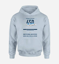 Thumbnail for Cessna Citation 650 - Citation III design on light blue double-side hoodie, single-side print