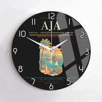 Thumbnail for Ajaccio  Napoleon Bonaparte Airport AJA Wall-Clock No-Frame - Black