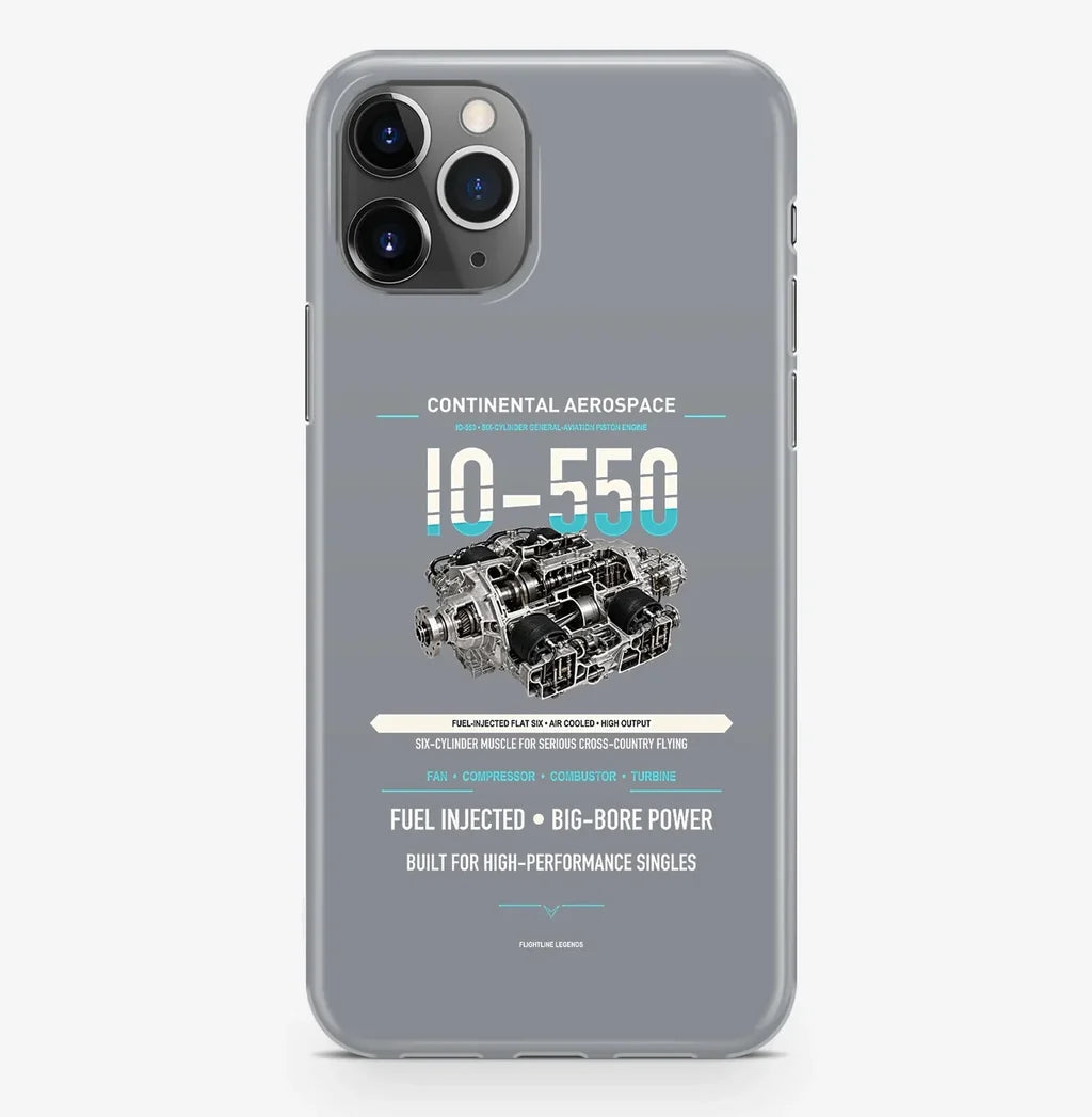 IO-550 Case ProMax design on gray iphone case promax