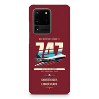 Thumbnail for Boeing 747SP design on samsung case - dark red