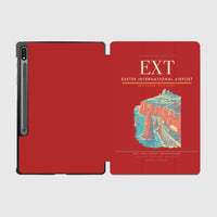 Thumbnail for Exeter International Airport (EXT) design on red samsung tablet tablet case