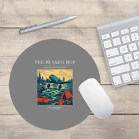 Thumbnail for VINTAGE G4282 - The Muskeg Hop - Designed Mouse Pads design on gray round