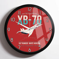Thumbnail for XB-70A Valkyrie design on red framed wall clock