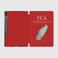 Thumbnail for Glacier Park International Airport (FCA) design on red samsung tablet tablet case