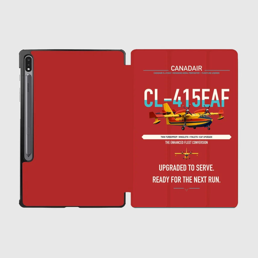 Canadair CL-415EAF design on red samsung tablet tablet case