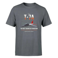 Thumbnail for T-7A Red Hawk design on gray double-side t-shirt, single-side print