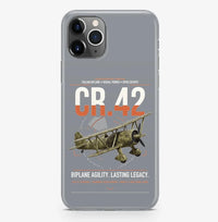 Thumbnail for Fiat CR.42 Falco design on gray magsafe iphone case, for iPhone Pro Max