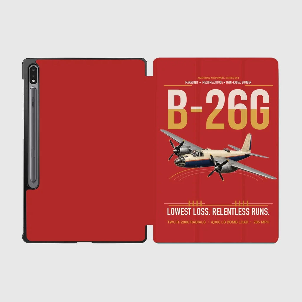 B-26G Marauder design on red samsung tablet tablet case