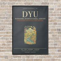 Thumbnail for Dushanbe International Airport DYU - Canvas Framed - Gray
