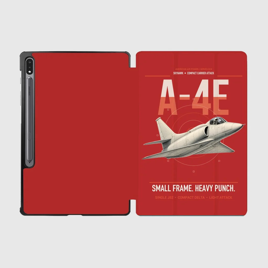 A-4E Skyhawk design on red samsung tablet tablet case