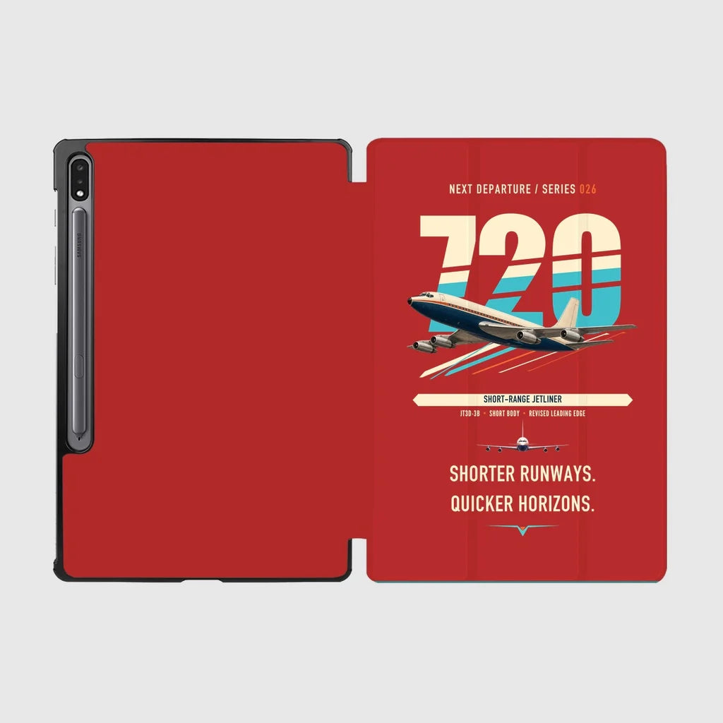 Boeing 720B design on red samsung tablet tablet case