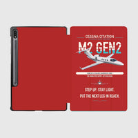Thumbnail for Cessna Citation M2 Gen2 design on red samsung tablet tablet case