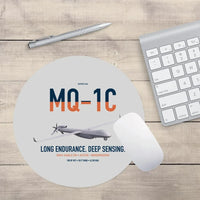 Thumbnail for MQ-1C Gray Eagle ER design on light gray round mouse pad