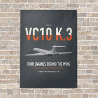 Thumbnail for Vickers VC10 K.3 vertical canvas print - no frame - gray background