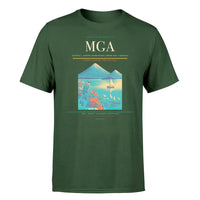 Thumbnail for Augusto C. Sandino International Airport (MGA) T-Shirt single-side front print in Dark Green | augusto-c-sandino-international-airport-mga-double-side-t-shirt