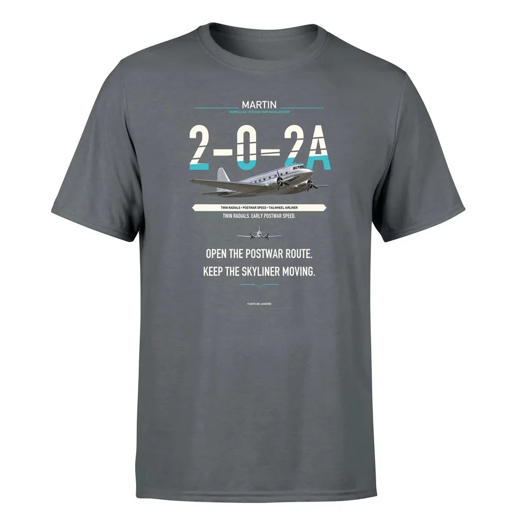 Martin 2-0-2A design on gray single side