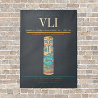 Thumbnail for Bauerfield International Airport VLI — Port Vila vertical canvas print - no frame - gray background