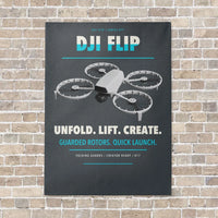 Thumbnail for DJI Flip vertical canvas print - no frame - gray background