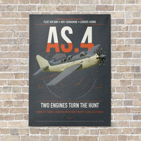 Thumbnail for Fairey Gannet AS.4 vertical canvas print - no frame - gray background