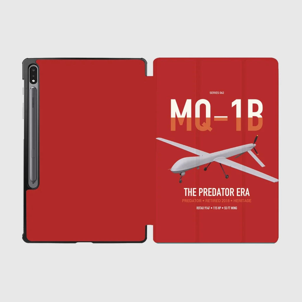 MQ-1B Predator design on red samsung tablet tablet case