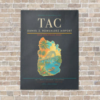 Thumbnail for Daniel Z. Romualdez Airport TAC vertical canvas print - no frame - gray background