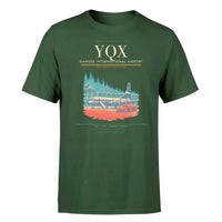 Thumbnail for Gander International Airport (YQX) T-Shirt single-side front print in Dark Green | gander-international-airport-yqx-double-side-t-shirt