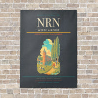 Thumbnail for Weeze Airport NRN vertical canvas print - no frame - gray background