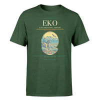 Thumbnail for Elko Regional Airport (EKO) T-Shirt single-side front print in Dark Green | elko-regional-airport-eko-double-side-t-shirt