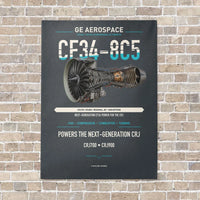 Thumbnail for CF34-8C5 vertical canvas print - no frame - gray background