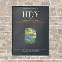Thumbnail for Hat Yai International Airport HDY - Canvas Framed - Gray