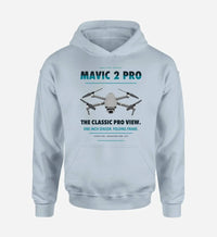 Thumbnail for DJI Mavic 2 Pro design on light blue hoodie single side