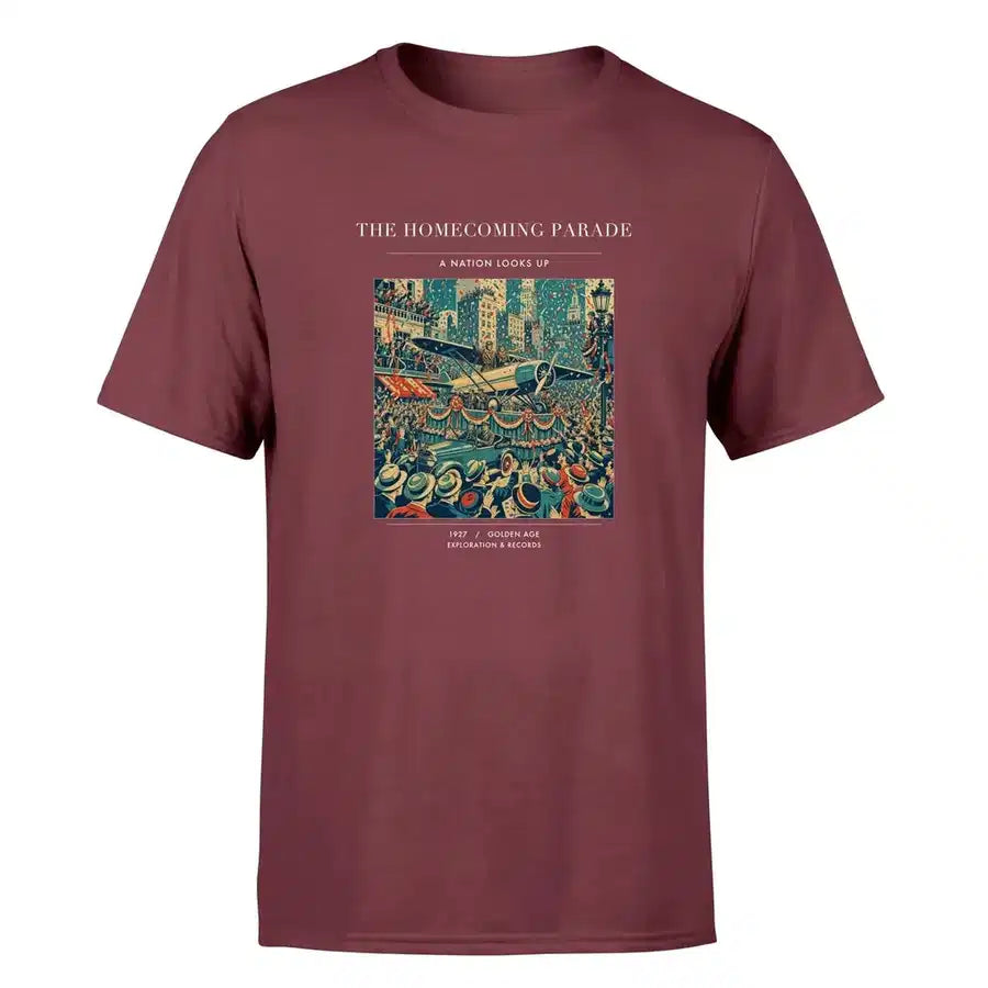 VINTAGE G4053 - The Homecoming Parade - Premium T-Shirt design on darkred premium t shirt