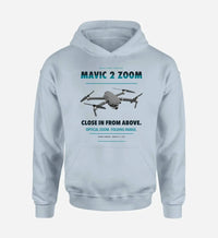 Thumbnail for DJI Mavic 2 Zoom design on light blue hoodie single side