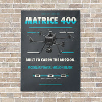 Thumbnail for DJI Matrice 400 vertical canvas print - no frame - gray background