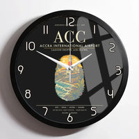 Thumbnail for Accra International Airport ACC Wall-Clock Framed - Black