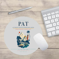 Thumbnail for Jay Prakash Narayan International Airport (PAT) design on light gray round mouse pad