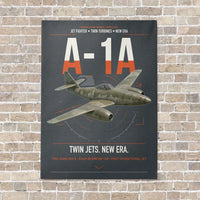 Thumbnail for Messerschmitt Me 262A-1a vertical canvas print - no frame - gray background