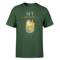 Thumbnail for Skellefteå Airport (SFT) T-Shirt single-side front print in Dark Green | skellefteå-airport-sft-double-side-t-shirt