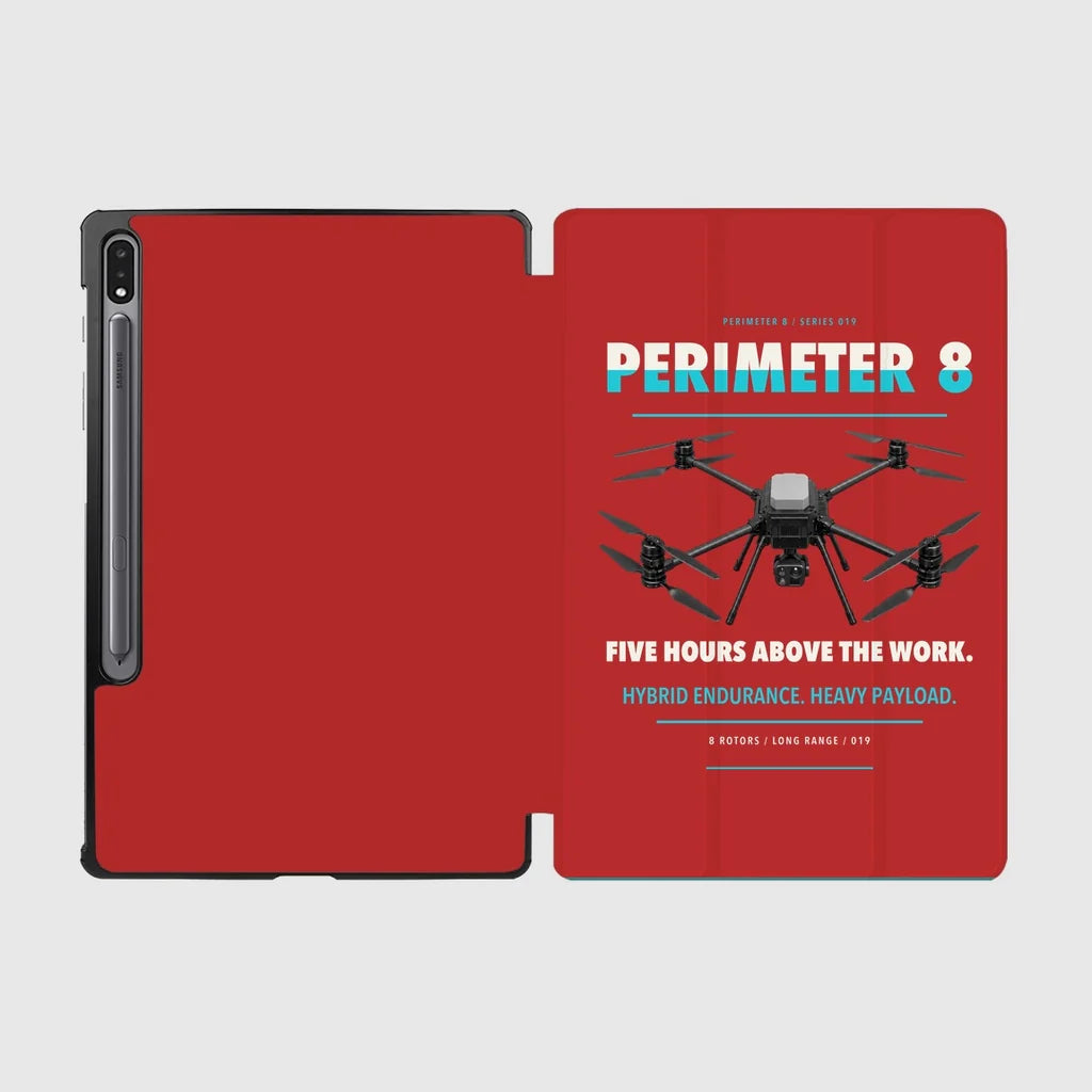 Skyfront Perimeter 8 design on red samsung tablet tablet case
