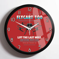 Thumbnail for DJI FlyCart 100 design on red framed wall clock