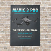 Thumbnail for DJI Mavic 3 Pro vertical canvas print - no frame - gray background