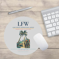 Thumbnail for Lome-Tokoin International Airport (LFW) design on light gray round mouse pad