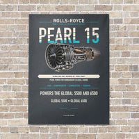 Thumbnail for PEARL 15 vertical canvas print - no frame - gray background