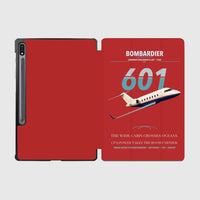 Thumbnail for Bombardier Challenger 601 design on red samsung tablet tablet case