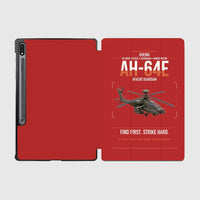 Thumbnail for Boeing AH-64E Apache Guardian design on red samsung tablet tablet case