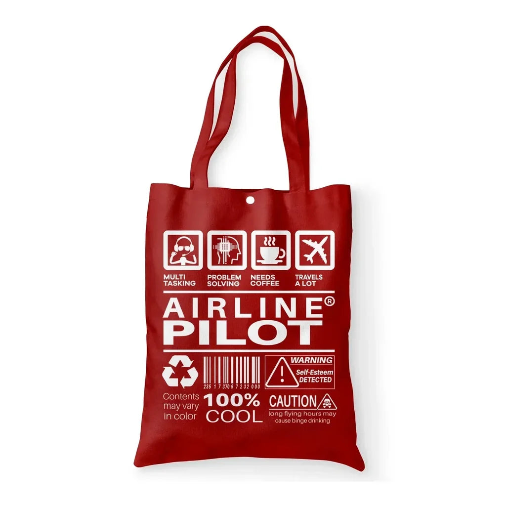 Airline Pilot Label Tote Bag - view 10