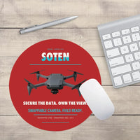 Thumbnail for ACSL SOTEN design on red round mouse pad