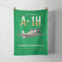 Thumbnail for A-1H Skyraider design on green towel