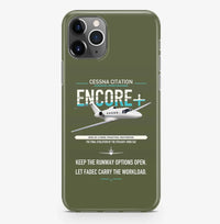 Thumbnail for Cessna Citation Encore+ design on green army magsafe iphone case, for iPhone Pro Max